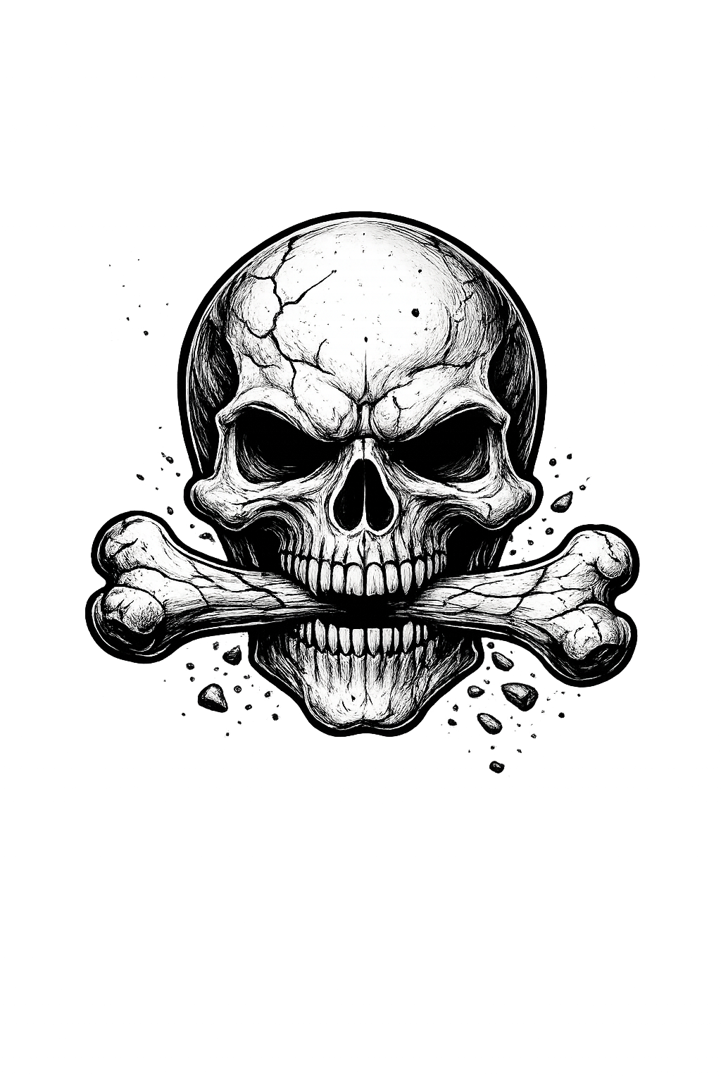 BONEDRY skull logo
